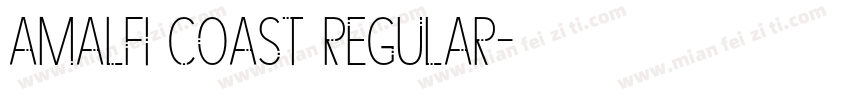 Amalfi Coast Regular字体转换